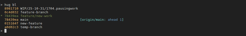 Creating a new feature branch