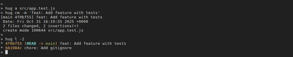 Modifying the last commit