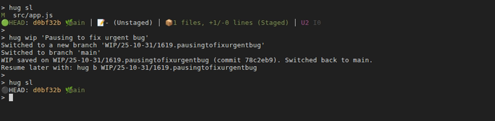 WIP workflow in action